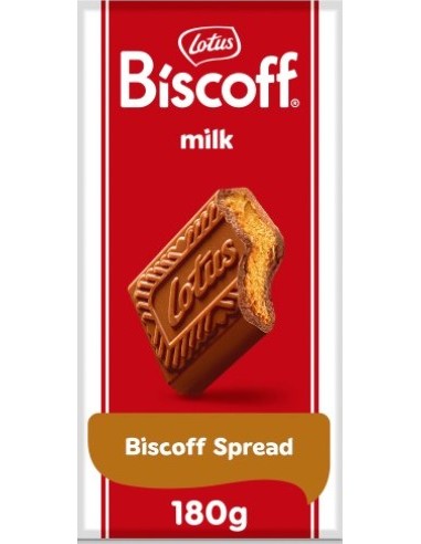 Lotus Biscoff Milk Chocolate Biscoff Spread Chocolate Bar 180g