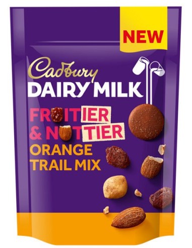 Cadbury Dairy Milk Fruitier & Nuttier Orange Trail Mix 100g