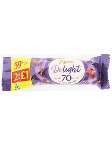 Alpen Delight Chocolate Brownie Pmp 59p (or 2 for £1) 24g