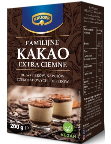 Krüger Family Cocoa Extra Dark 200g