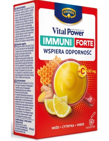 Krüger Immuni Forte Honey, Lemon, Ginger 80g