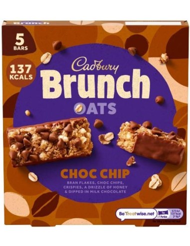 Cadbury Brunch Oats Choc Chip Bars 5Pk 160g