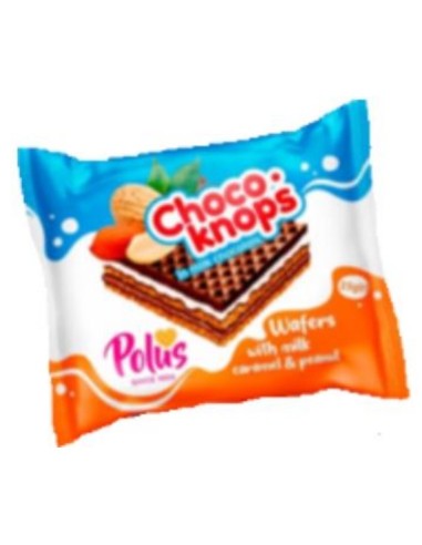 Polus Choko Knops Wafer with Milk Caramel & Peanuts 25g