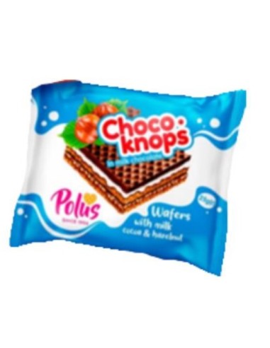 Polus Choko Knops Wafer with Milk, Cacao and Hazelnut 25g