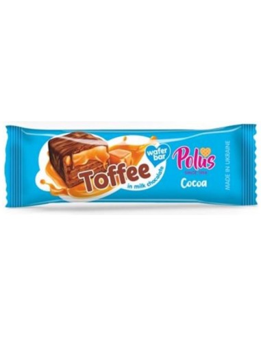 Polus Wafer Bar Cocoa Toffee 30g