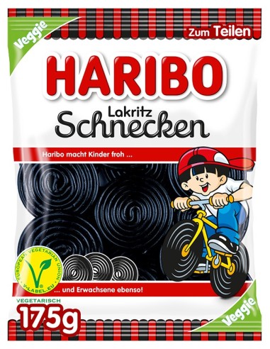 Haribo Lakritz Schnecken (Vegan) 175g