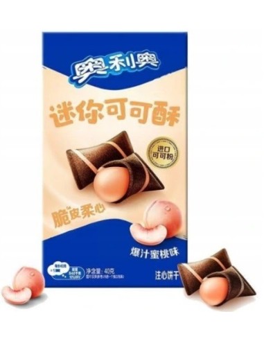 Oreo Mini Cocoa Crisp Peach Flavor 40g