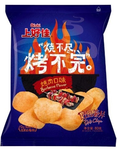 Oishi Barbecue Potato Chips 80g