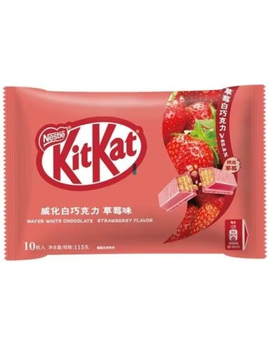 Kit Kat White Chocolate Strawberry Flavor 105g
