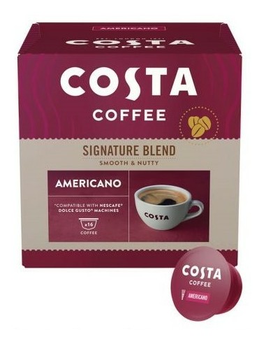 Costa Coffee Dolce Gusto Compatible Americano 16 Pods 126g