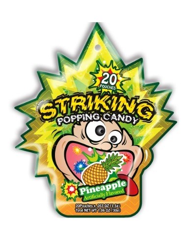 Striking Pineapple Flavor Popping Candy 30g