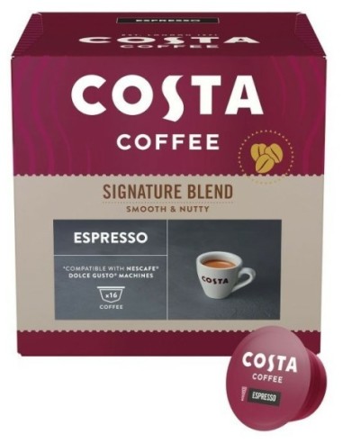 Costa Coffee Dolce Gusto compatible Espresso 16 Pods 112g