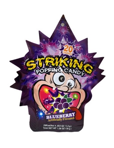 Striking Blueberry Popping Candy 30g
