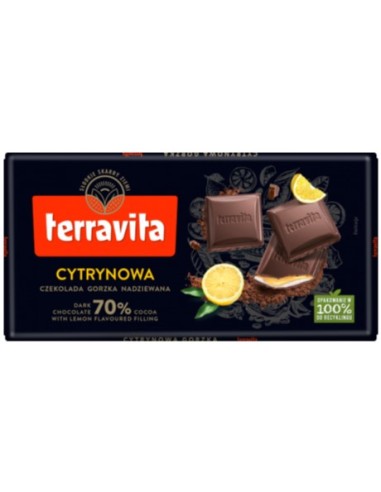 Terravita Dark 70% Lemon 100g