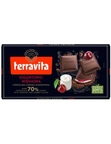 Terravita Dark 70% Joghurt & Cherry 100g