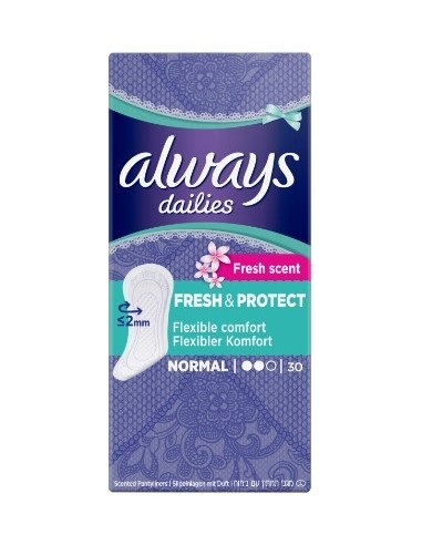Always Dailies Fresh & Protect Normal Liner 30pcs