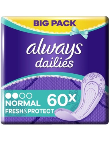 Always Dailies Fresh & Protect Normal Liner 60pcs