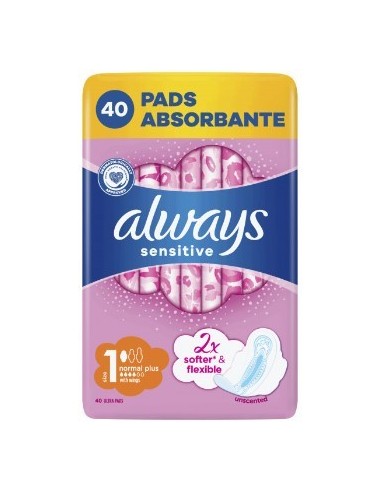 Always Pad Sensitve Ultra Normal+ 40pcs