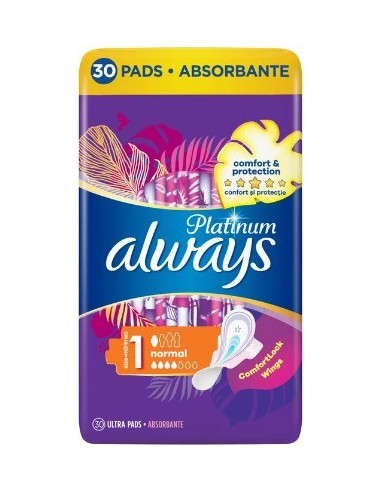 Always Pad Platinum Normal 30pcs