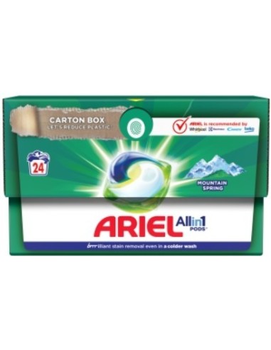 Ariel Liquid Tabs Mountain Spring 24 Units