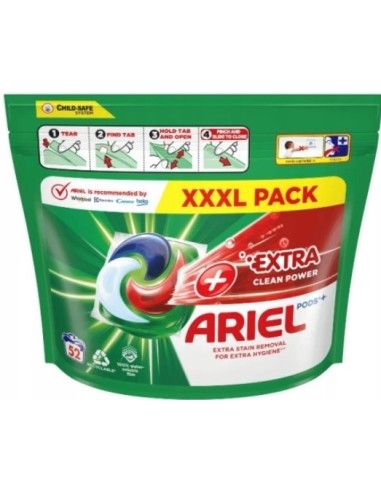 Ariel Liquid Tabs Extra Clean 52 Units