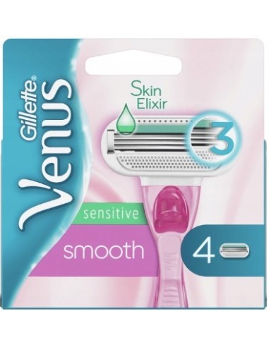 Gillette Venus Smooth Sensitive Pink 4 Blades 1pc