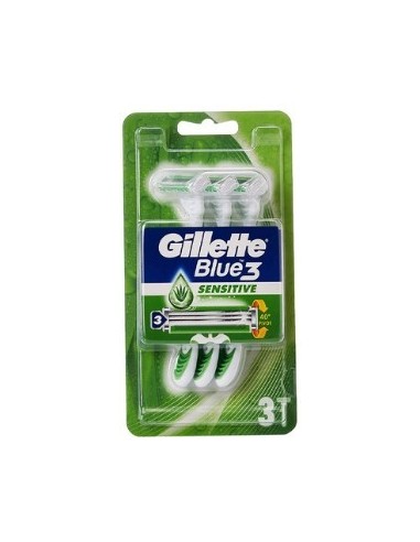 Gillette Blue3 Plus Sensitive 3 Razors 1pc