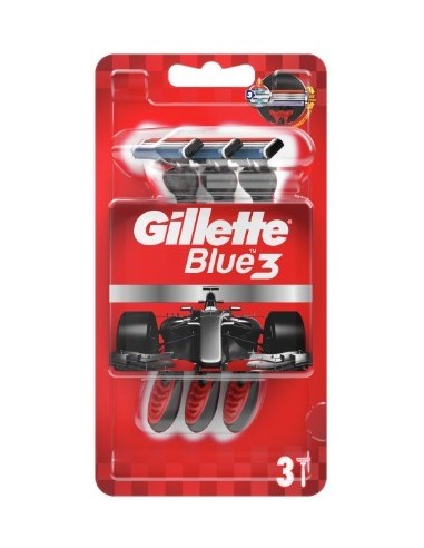 Gillette Blue3 Red 3 Razors 1pc