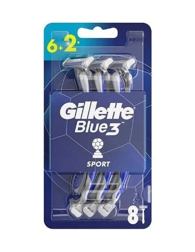 Gillette Blue3 Football 6+2 Razors 1pc