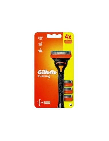 Gillette Fusion5 Razor + 4 Blades 1pc