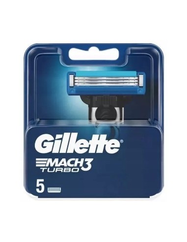 Gillette Mach3 Turbo Blades 5 1pc