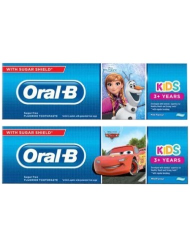 Oral-B Kids Frozen/Cars Toothpaste 75ml