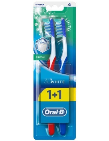 Oral-B 3D White Medium Duo 2pcs