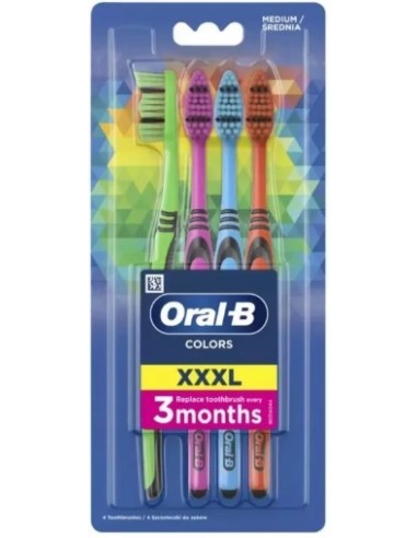 Oral-B Color Collection Xxxl Medium 4pcs