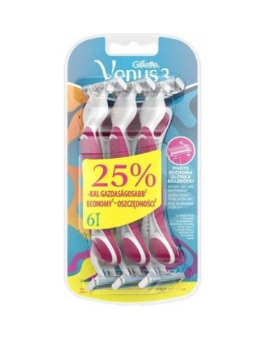 Gillette Simply Venus 3 6 Razors 1pc