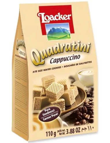 Loacker Quadratini Waffles Cappuccino 110g
