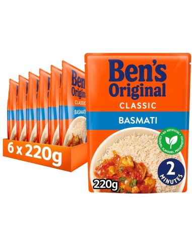 Ben's Original Rice Ready to Heat Basmati 220g