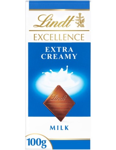 Lindt Excellence Extra Creamy Milk Chocolate 100g