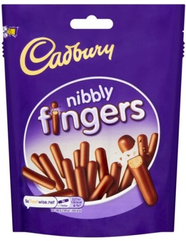 Cadbury Nibbly Chocolate Mini Fingers Biscuits 125g