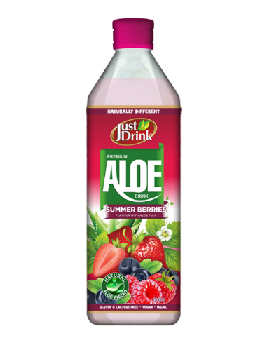 Just Drink Summer Berries Aloe Drink 500ml