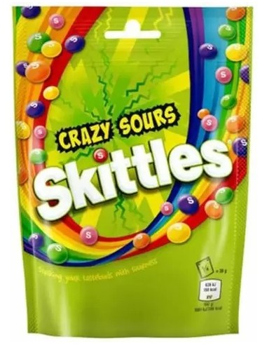 Skittles Pouch Bag Crazy Sours 152g