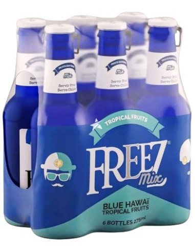 Freez Mix Sparkling Blue Hawaii Flavour Drink 6x275ml