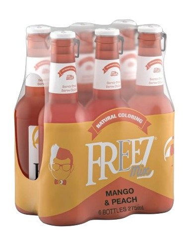 Freez Mix Sparkling Mango Peach Flavour Drink 6x275ml