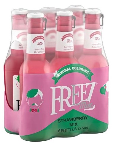 Freez Mix Sparkling Strawberry Flavour Drink 6x27ml