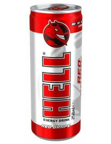 Hell Red Grape Flavour Energy Drink 250ml