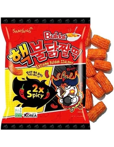 Extreme Buldak Zzaldduk Hot Chicken Flavor Snack 80g