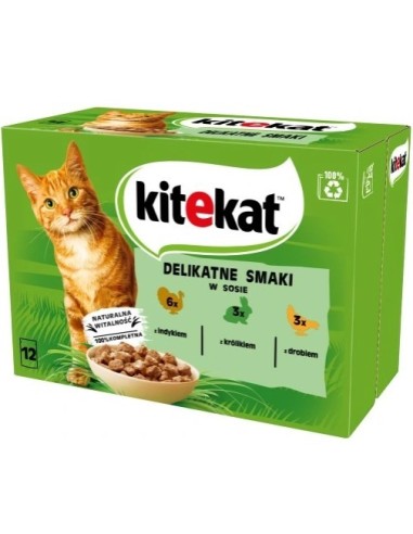 Kitekat Poultry/Turkey/Rabbit Sauce 12x85g