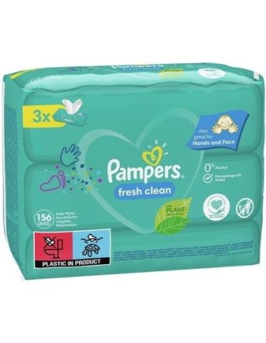 Pampers Wipes Fresh Clean 3x52pcs