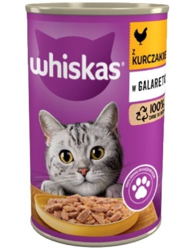 Whiskas Can Jelly Chicken 400g