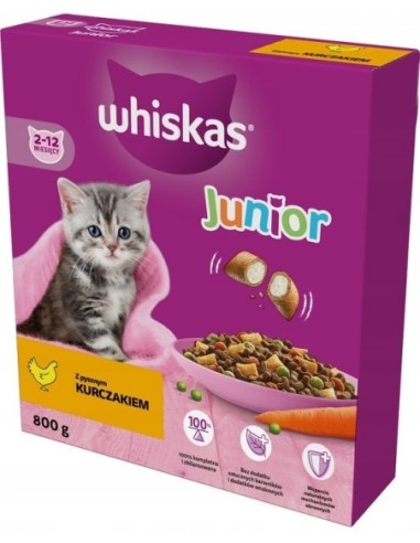 Whiskas Dry Junior Chicken 800g